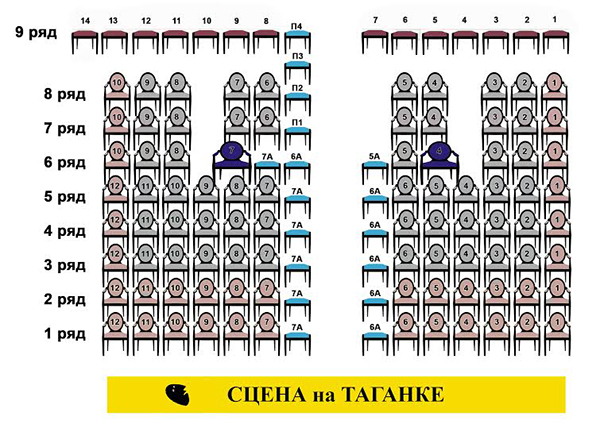 Схема мест зрительного зала фото 961